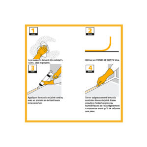 Mastic silicone SIKA SIKASEAL 110 - 300ML Anthracite – Image 3